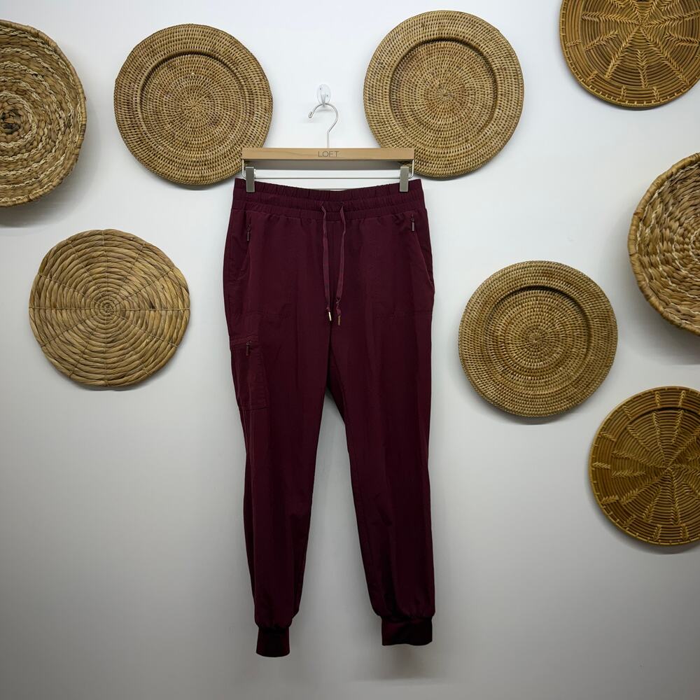 Chico's Maroon Joggers Pants 4